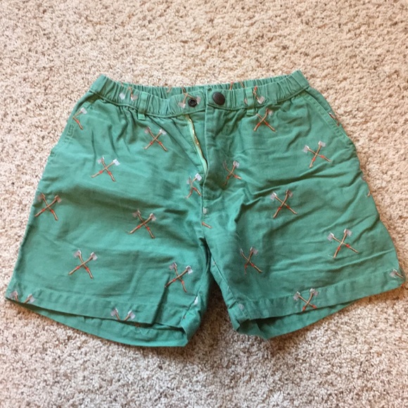 chubbies Other - Chubbies shorts men’s small green w/ axes